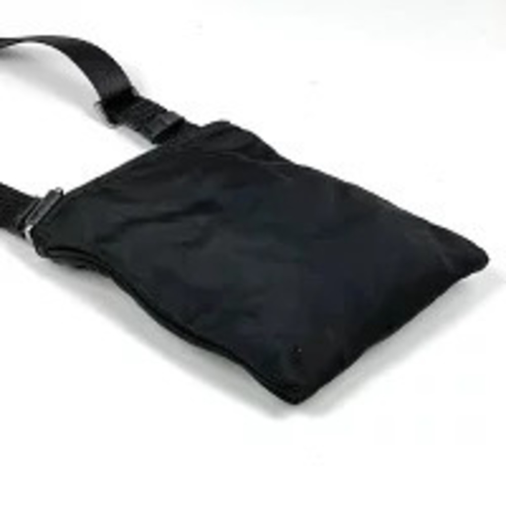 Prada Plate Shoulder Black Bag Nero Crossbody Black